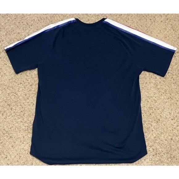 Philadelphia 76ers Sixers Nike Navy Blue Script Tee Shirt Size L Large EUC 19-20 - Picture 4 of 4